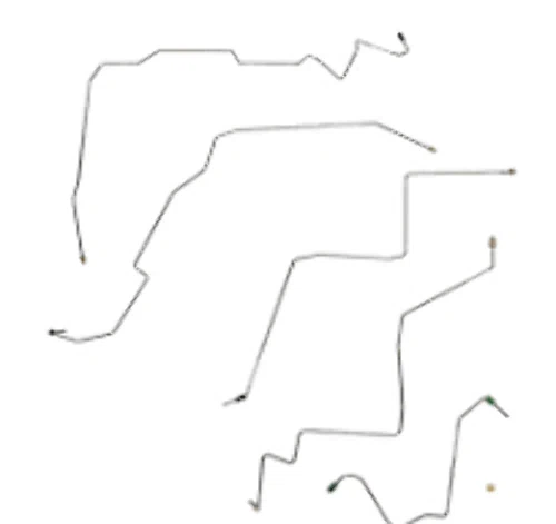 02-05 Dodge Ram 1500 Brake Line Kit 4WD Ext Cab_Short Bed Stainless Steel